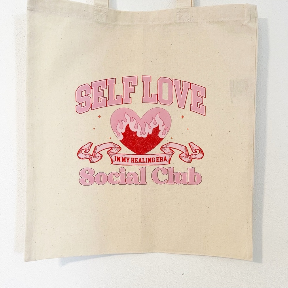 Self Love Social Club Canvas Tote